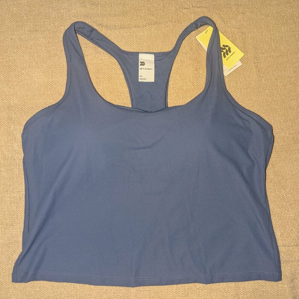 Target ALL IN MOTION Size XXL Blue Crop Racerback Tank